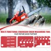 Chainsaw Chain Measuring Tool for Pitch, Gauge, Bar Groove And