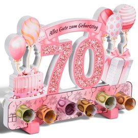 Yibat Gift 70th Birthday Woman, Decoration 70th Birthday Woman, 70th Birthday Decoration Rose Gold Decoration, Money Gifts Happy 70th Birthday, Money Gifts Packaging, Gift 70th Birthday Grey