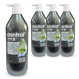 Dantrol Deep Clean Peppermint Salt Dandruff Sebum Shampoo Rinse 820ml x 4 / 댄트롤 딥클린 박하 솔트 비듬 피지 샴푸 린스 겸용 820ml 4개