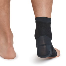 Tommie Copper Pro-Grade Adjustable Compression Ankle Sleeve, Unisex, Men & Women | Breathable, Enhanced Recovery Support Sleeve for Muscle Fatigue & Joint Support - Black - Small