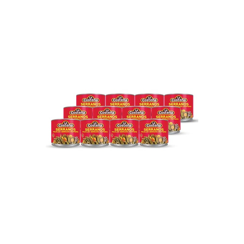 La Costeña Serrano Peppers 12 oz (12-Pack)