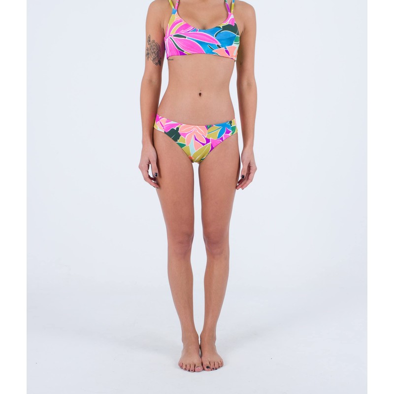 Hurley Women's Max Island Full Tab Side Bottom Bikini Bottoms