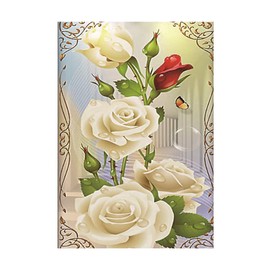 DOUKOYEE 5D DIY Diamond Painting Children Adults Flowers Rose Pictures Painting Colourful Pattern Embroidery Kits 5D Diamond Painting Home Wall Decoration Living Room Bedroom Entrance Decoration (B)