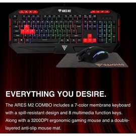 Gamdias Ares M2 And Zeus E2 Multi Color 3-In-1 Gaming Combo