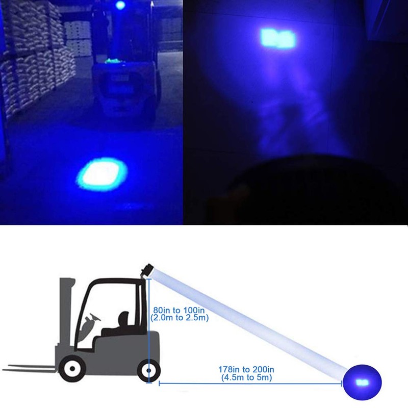 20 W LED Blue Forklift Light Warehouse Safety Warning Light