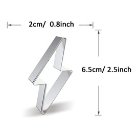 WJSYSHOP Mini Lightning Flash Icon Cookie Cutter