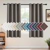 H.VERSAILTEX Linen Blackout Curtain 63 Inches Long for Bedroom/Living Room