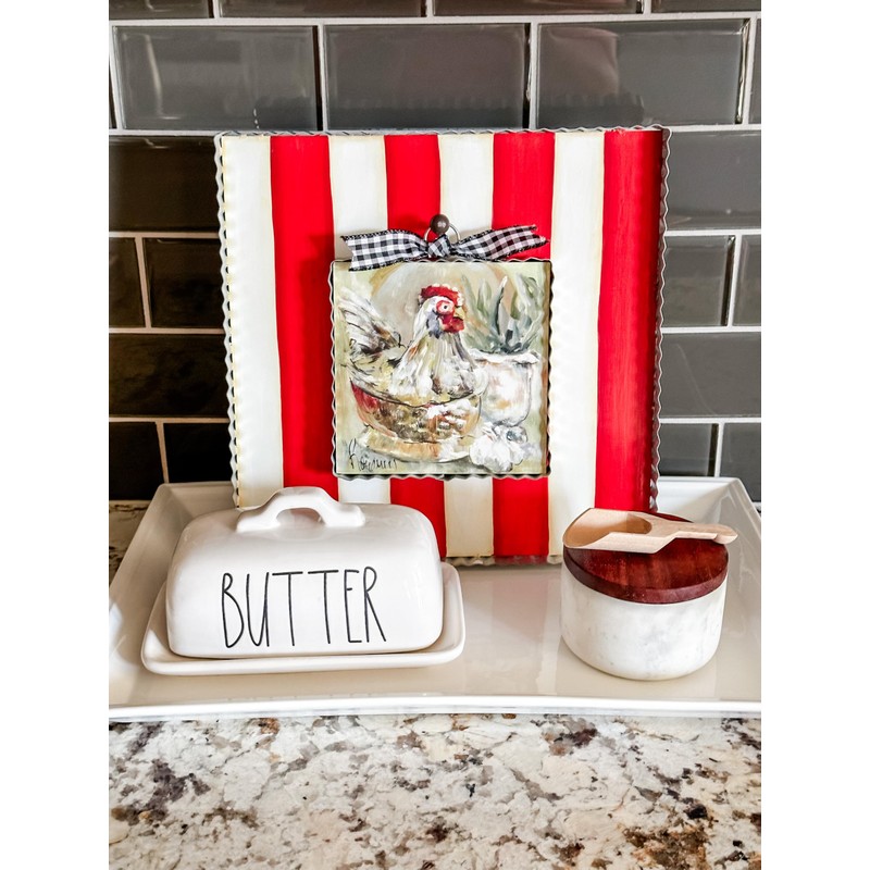 The Round Top Collection - Red & White Display Board