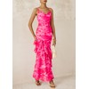PRETTYGARDEN Maxi Dresses for Women 2025 Summer Tiered Floral Beach