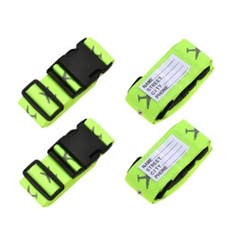 Large Luggage Strap Suitcase Straps Blue Suitcase Identification, Green and green