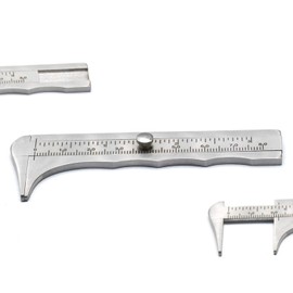 Precise Canada Handy Sliding Gauge Stainless_Steel Vernier Caliper Mini Pocket Ruler 80mm