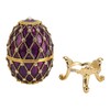 Dpofirs Faberge Egg Jewellery Box, Enamelled Jewellery Box, Faberge Egg