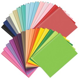 Morcheiong 70 Sheets Tissue Paper Multicolor Art Gift Wrapping Paper Bulk Gift Wrapping for Holiday Crafts Decor Party Festival- 30 Colors (20 x 14.5 inches /50 x 37cm)