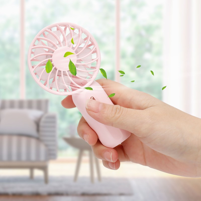 Portable Handheld Fan USB Rechargeable Enhanced Wind Small Fan for