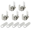 5/8 Inch Thumb Operated Cam Lock, 5 Pcs, Chrome-Finish