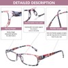 MAEOWN 6 Pack Printed Reading Glasses Blue Light Blocking Spring