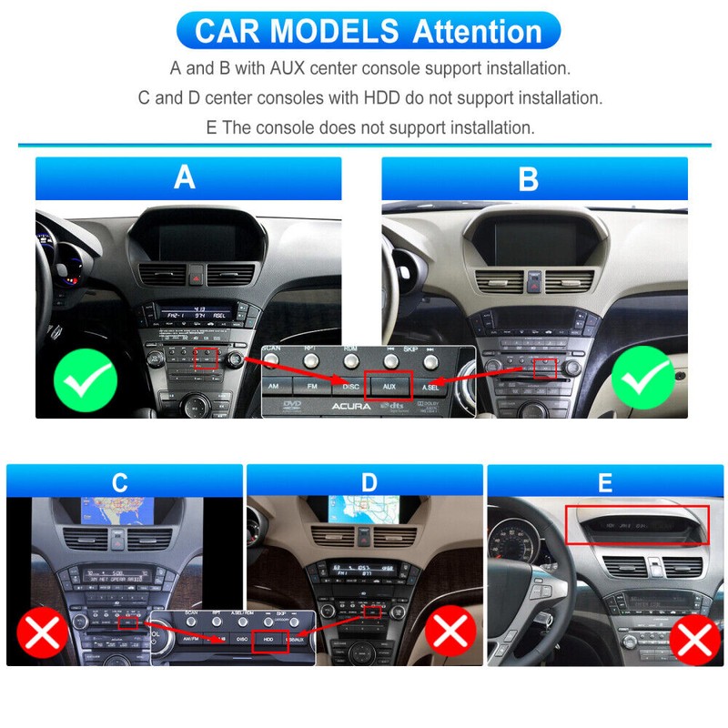 Navitroey For 2007-2013 Acura MDX Apple Carplay Android 13 Car