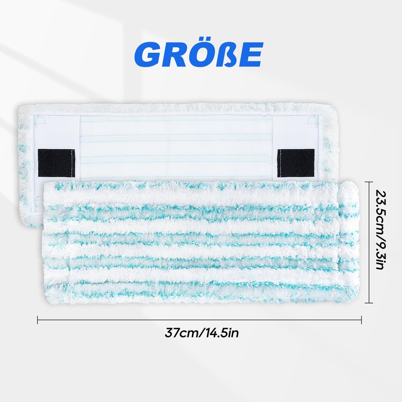 Set of 4 for streak-free floor cleaning, perfect fit
