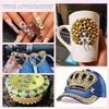 13500 Pcs Flatback Nail Pearls Gold Pearl Charms for Bedazzling