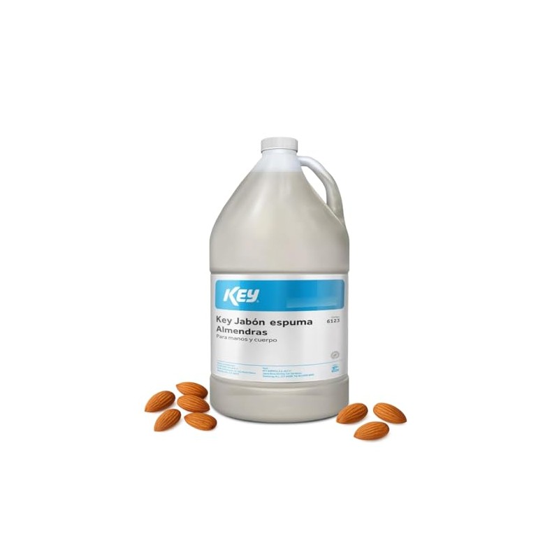 KEY Jabón Espuma de Almendras, 4L | Para Manos y
