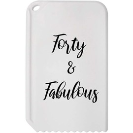 Azeeda 'Forty and Fabulous' Plastic Ice Scraper (IC00036673)