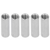 5PCS M12 Cylindrical Coupling Nuts 304 Stainless Steel Female Thread