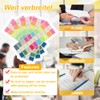 Huotflame Transparente Haftnotizen Index Tabs – 10 Farben PET Klebezettel