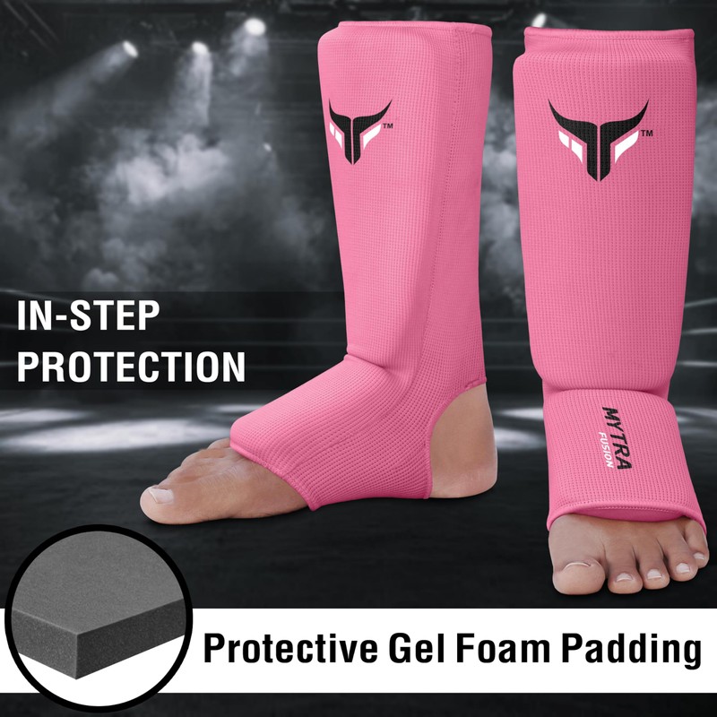 Mytra Fusion Kids Shin Instep Shin Pad Protector for Kickboxing