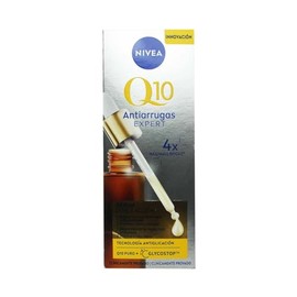 Nivea Q10 Anti-Falten-Serum Expert Double Action (30 ml), Gesichtsserum mit Anti-Aging-Technologie, Anti-Aging-Gesichtswasser, blockiert Zuckerschäden