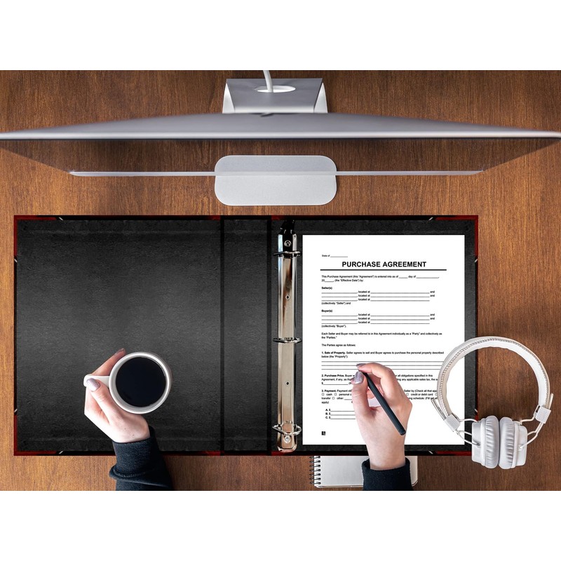 Performore 2 Pack of Professional Luxor 3 Ring Binder 1