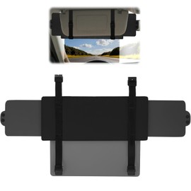 Estensione visiera per auto, parasole antiriflesso per parabrezza con cinghia di fissaggio rinforzata, protezione UV, visiera estensibile per conducente o passeggero, colore nero