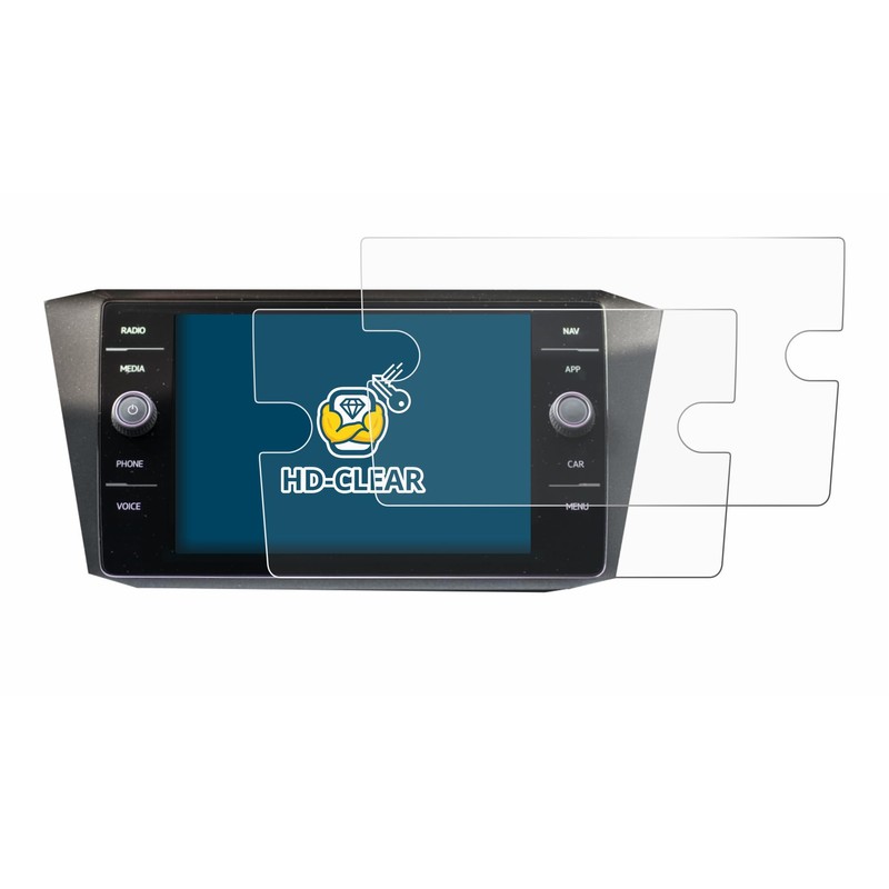 BROTECT (Pack of 2 screen protectors for Volkswagen Discover Media