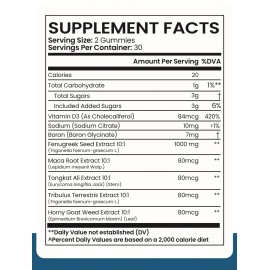 ErectaMax Gummies, Erecta Max Male Support 120 Gummies Dietary Supplement