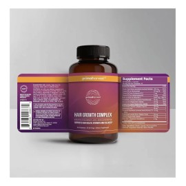 Vitaminas Para El Crecimiento Del Cabello Primal Harvest, De