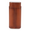 3 Finger Cigar Case Iron Cover Portable Soft Glossy Leather