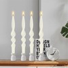 Pastel Candlesticks Spiral Taper Candles-Gedengni 10inches White Candle Stick Long