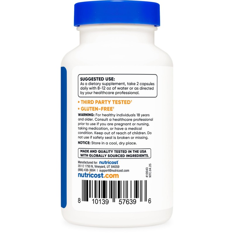 Nutricost Indole-3-Carbinol Supplement (425mg) 120 Capsules - 60 Servings