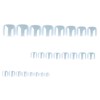 IMRAIN Blue Press on Toenails Short Square Fake Toe Nails