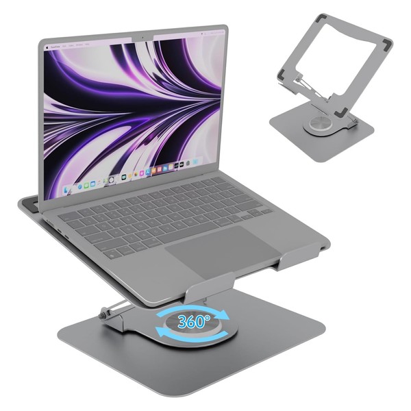 Adjustable Laptop Stand for Desk,Portable Laptop Holder with 360° Rotating