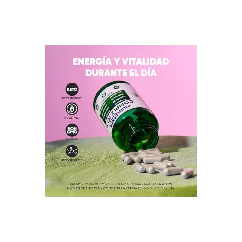 Complejo B Formula Avanzada 30 Capsulas Vitamina B12, B1, B2,