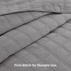HORIMOTE HOME 100% Cotton Quilt Set King Size, Grey Pre-Washed