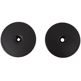 Hole Filler Plate, 2-5/8" Diameter, 1-Inch and 2-Inch Connecting Screws, Matte Black by Stone Harbor Hardware