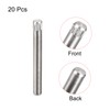 sourcing map 3x30mm 304 Stainless Steel Dowel Pins, 20Pcs Knurled