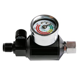 Air Adjusting Regulator Valve with Pressure Gauge and in-line Oil Water Trap Filter Separatorfor Spray Guns Air Tools