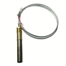 24" 1950-001 Thermopile Generators 750 Millivolt Thermopile Q313A for Gas Water Heater/Fireplace/Gas Fryer/Oven, 750 Temperature Resistance Cluster Thermocouple for Fireplace