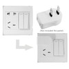 Cablecc NEMA 1-15P USA Outlet Saver Power Extension Adapter 2-Prong