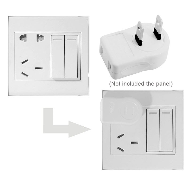 Cablecc NEMA 1-15P USA Outlet Saver Power Extension Adapter 2-Prong