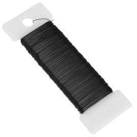 SGERUFZ 0,70mm x 35m Basteldraht Schwarz, Draht zum Basteln Schmuckdraht Bindedraht Blumendraht Modellierdraht Basteldrähte für Schmuckherstellung Bastelarbeiten