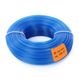 LaGreen Nylon Trimmer Line for Grass Trimmers and Brush Cutters - Suitable for Trimming Lawn, Lawn Edges and Weeds - Blue 1.6 mm x 100 m