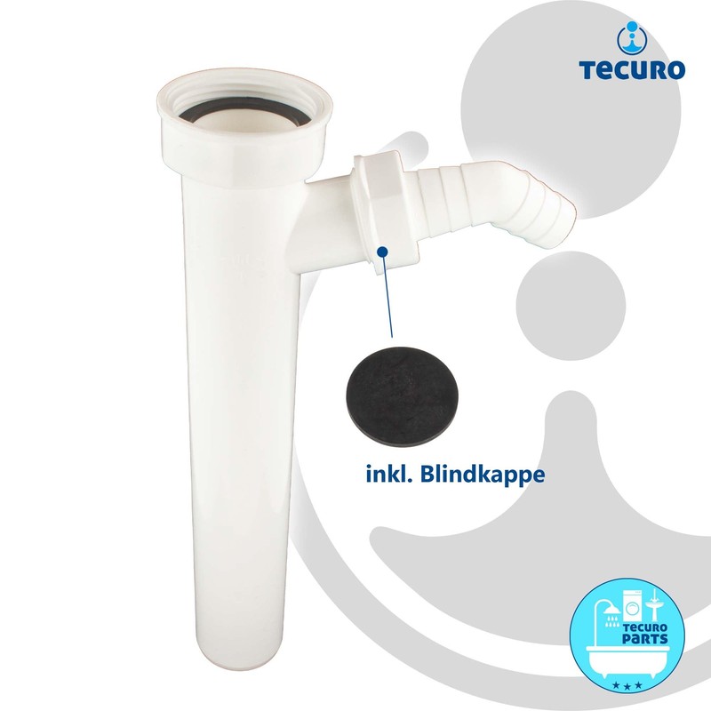 Tecuro Immersion Pipe Diameter 40 x 250 mm with Connector